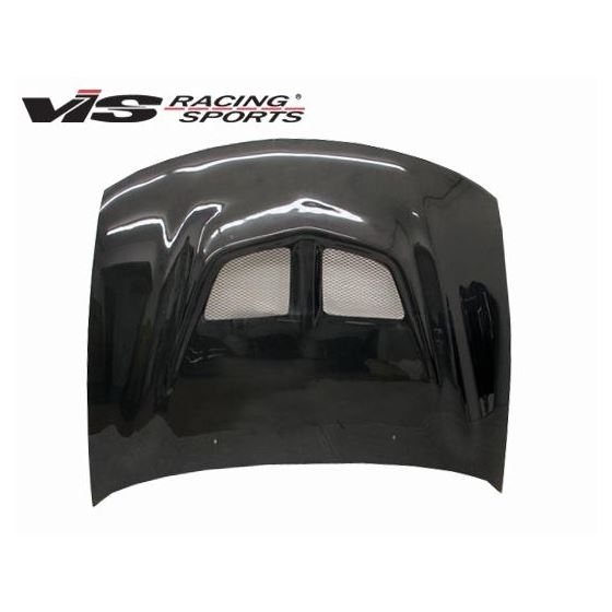 VIS Racing EVO Style Black Carbon Fiber Hood-3