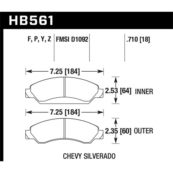 Hawk Performance LTS Brake Pads (HB561Y.710)