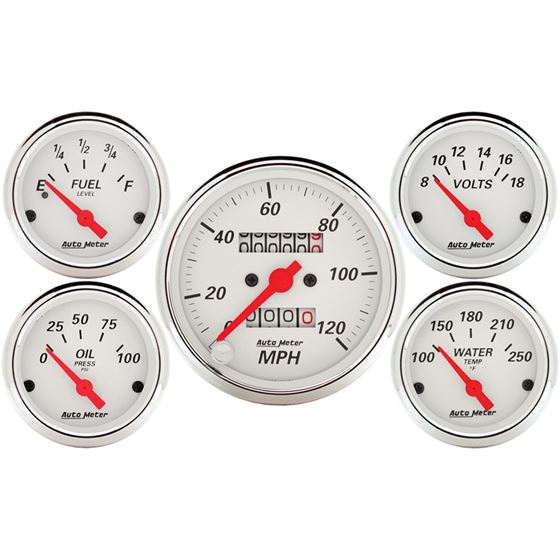 AutoMeter 5 piece Kit (Mech Speed/Elec Oil Press/W