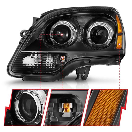 Anzo Projector Headlight Set for 2007-2012 GMC A-3