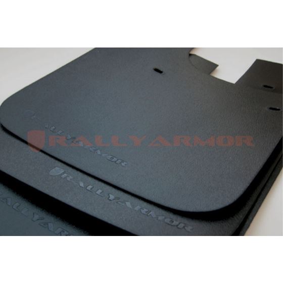 Rally Armor Black Mud Flap/Black Logo for 1998-200