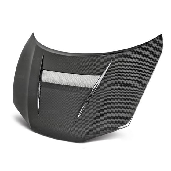 VSII-style carbon fiber hood for 2014 Honda Civic 2DR