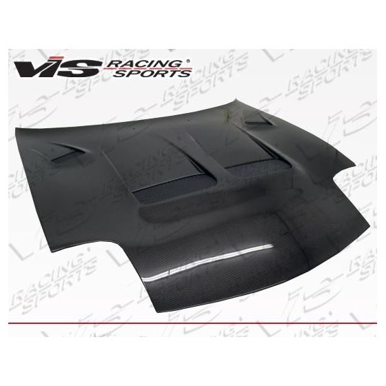 VIS Racing KS Style Black Carbon Fiber Hood