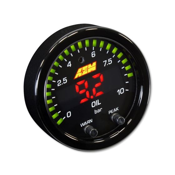 AEM X-Series Oil Pressure Gauge 0150psi/010bar-3