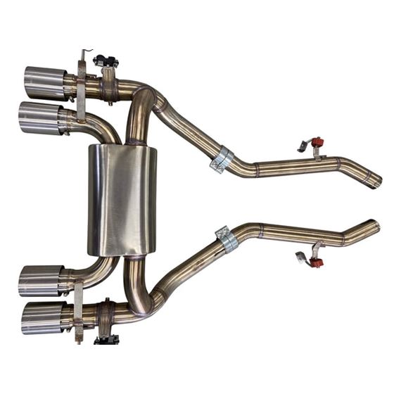 Active Autowerke Valved Rear Exhaust W/ 100mm Tips