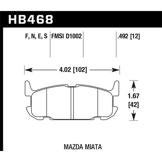 Hawk Performance HP Plus Brake Pads (HB468N.492)