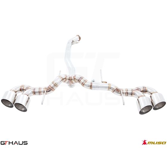 GTHAUS GT Racing Exhaust (Dual Side)- Stainless-3