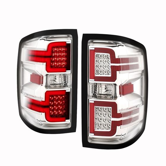 Anzo LED Taillights Chrome Lens; Pair (311291)