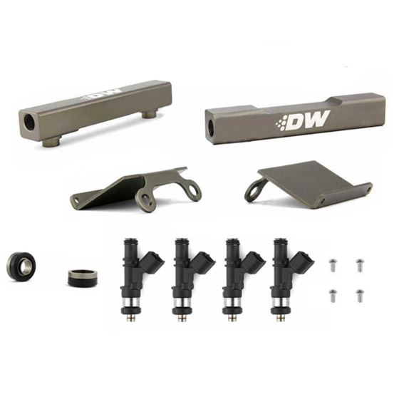 Deatschwerks Subaru top feed fuel rail upgrade kit