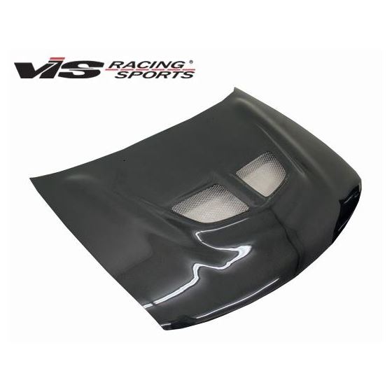 VIS Racing EVO Style Black Carbon Fiber Hood