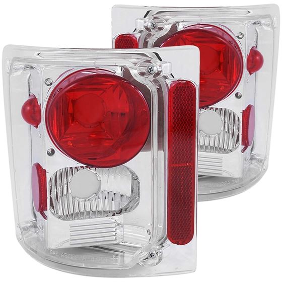 ANZO 1973-1987 Chevrolet C 10 Taillights Chrome (2