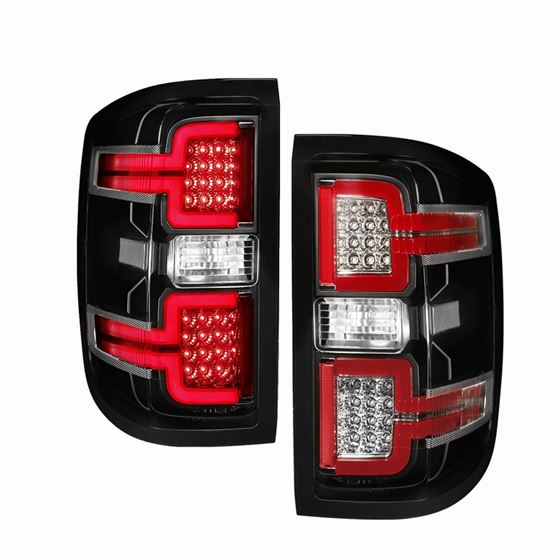 Anzo Tail Light Assembly; LED; Black Lens; Pair; (