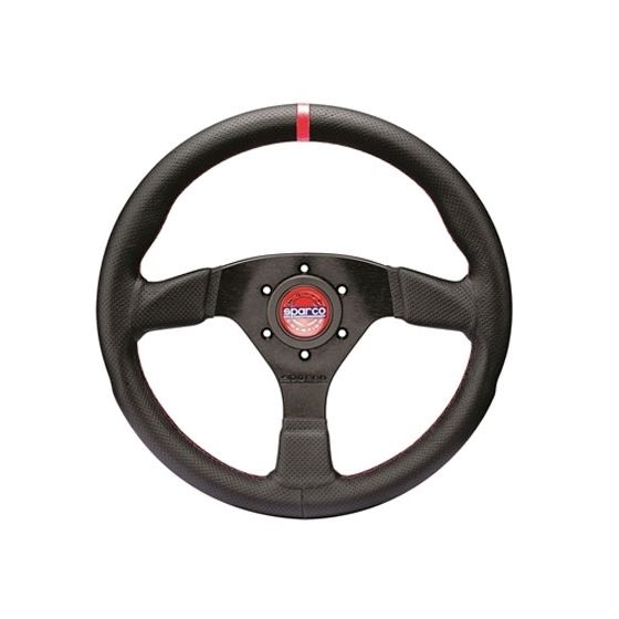 Sparco R383 Champion Racing Steering Wheel, Black
