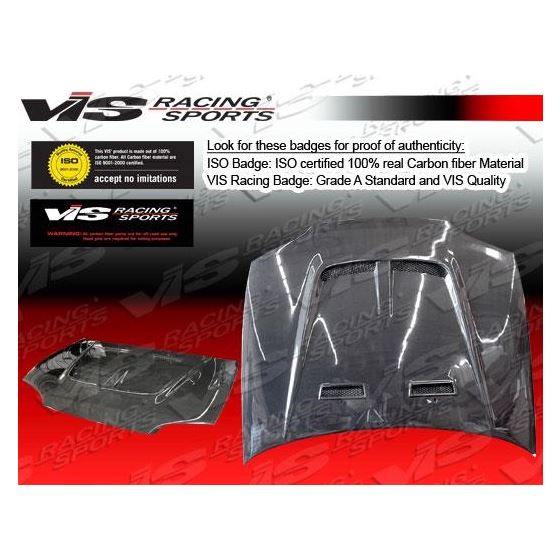 VIS Racing Monster 2 Style Black Carbon Fiber Hood
