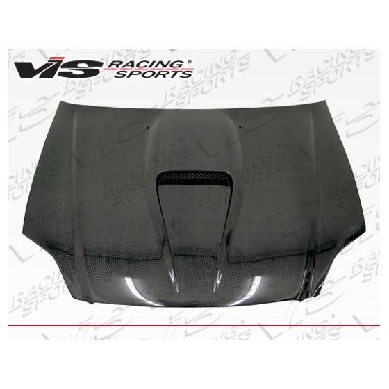 VIS Racing G Force Style Black Carbon Fiber Hood-3
