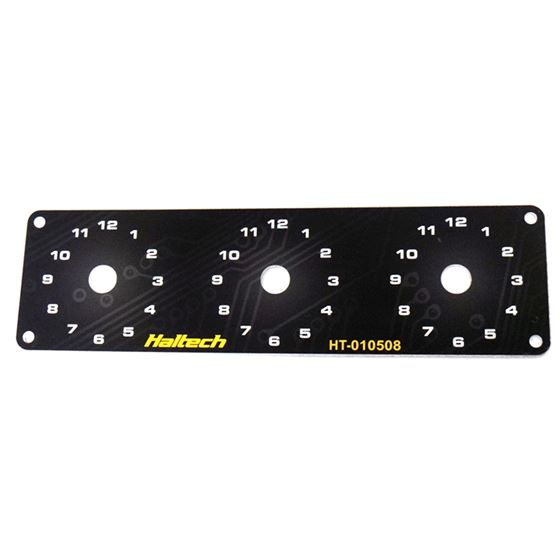 Haltech Triple Switch Panel Only - includes Yellow