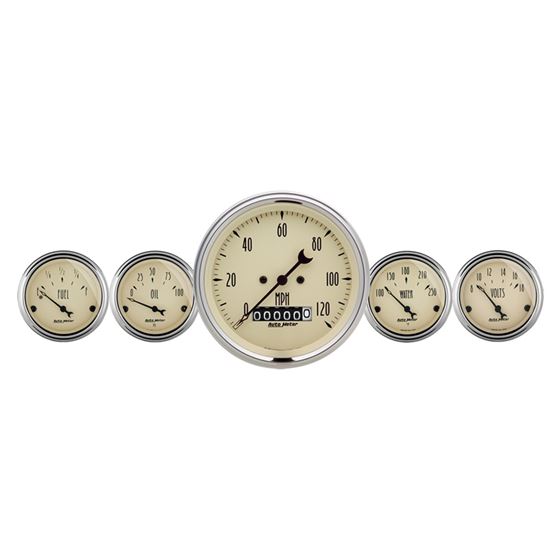 AutoMeter Antique Beige 5 Piece Kit 3-3/8in and 2-