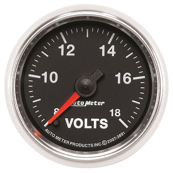 AutoMeter GS Series 2-1/16in Voltmeter 18V Electri