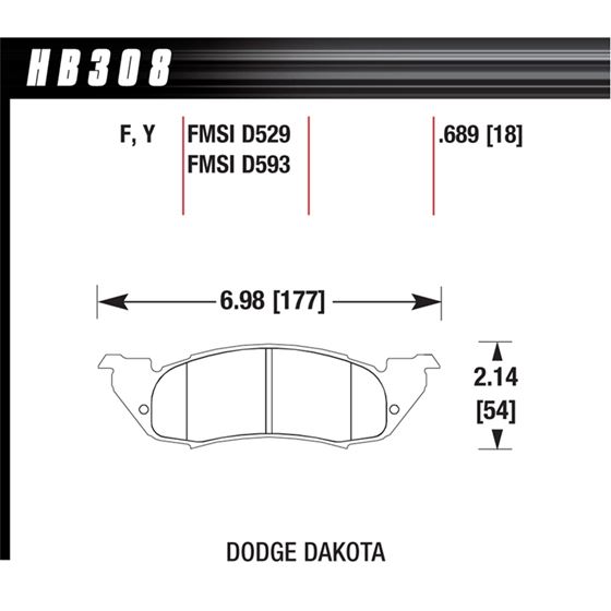 Hawk Performance LTS Brake Pads (HB308Y.689)