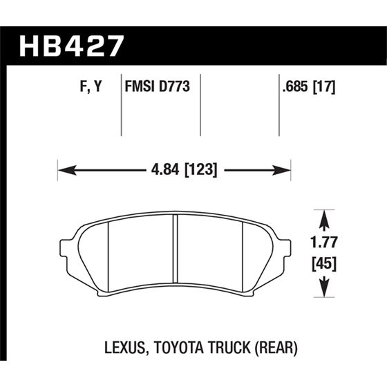 Hawk Performance LTS Brake Pads (HB427Y.685)