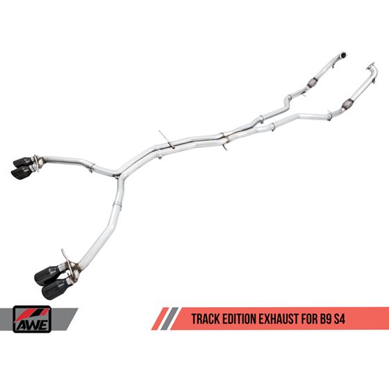 AWE Track Edition Exhaust for Audi B9 S4 - Non-3