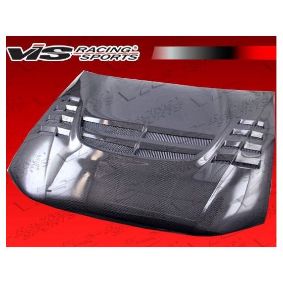 VIS Racing VTX Style Black Carbon Fiber Hood