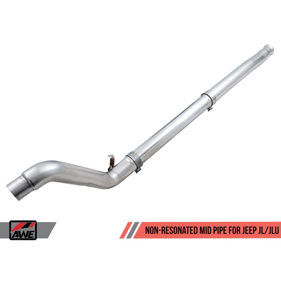 AWE Non-Resonated Mid Pipe for Jeep JL/JLU 2.0T (3