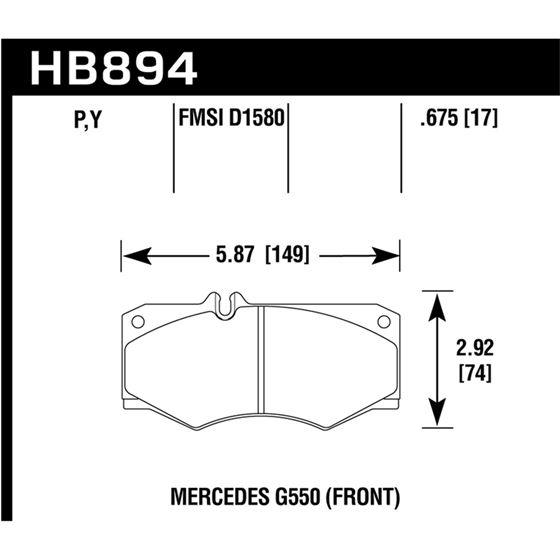 Hawk Performance LTS Brake Pads (HB894Y.675)