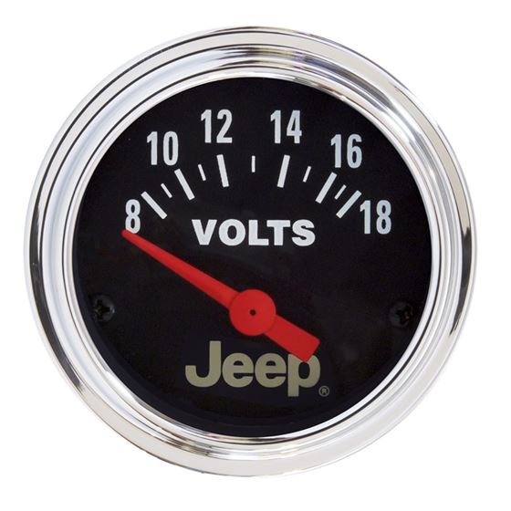 AutoMeter Jeep 52mm 8-18 Volts Short Sweep Electro