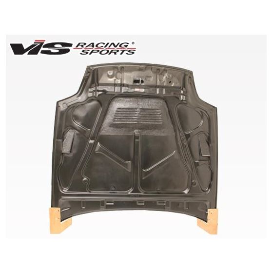 VIS Racing EVO Style Black Carbon Fiber Hood-3