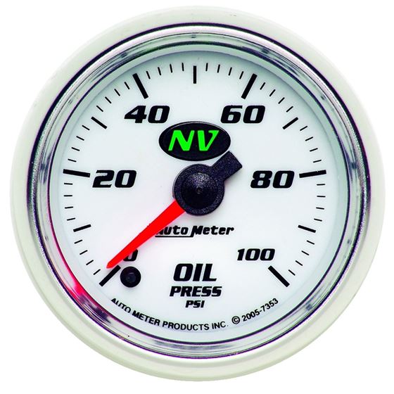 AutoMeter NV 2-1/16in 0-100 PSI Stepper Motor Oil