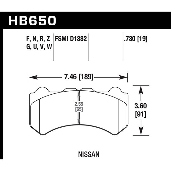 Hawk Performance DTC-30 Brake Pads (HB650W.730)