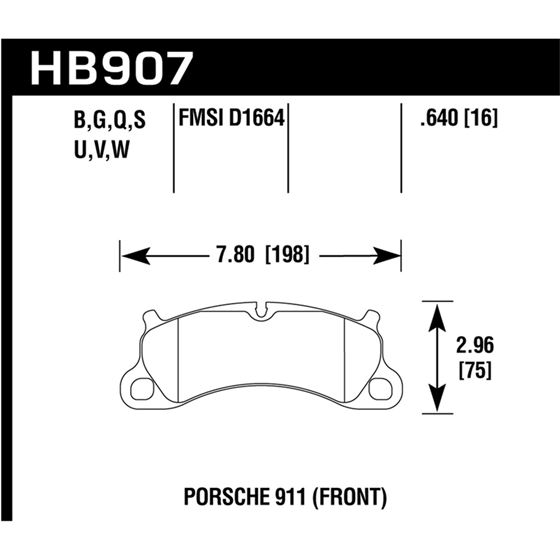 Hawk Performance DTC-70 Brake Pads (HB907U.640)