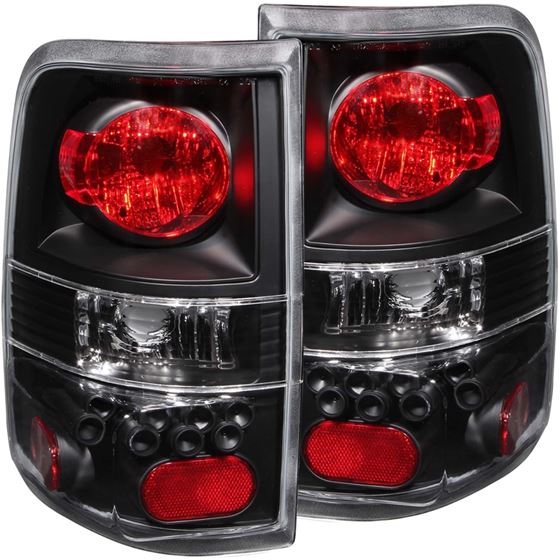ANZO 2004-2008 Ford F-150 Taillights Black (211060