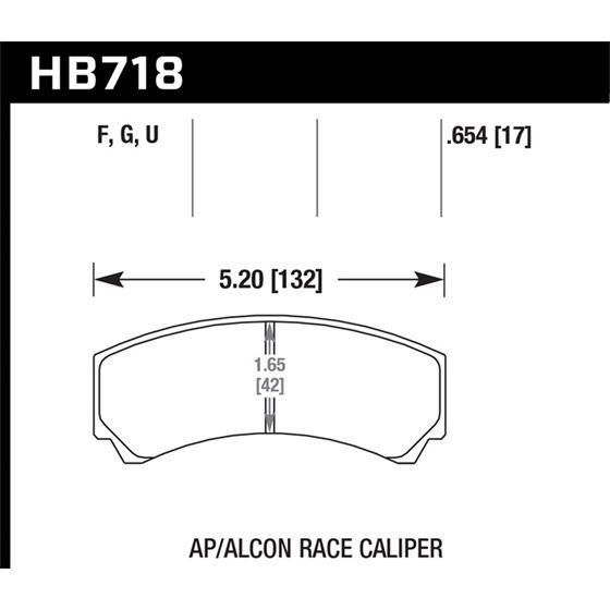 Hawk Performance DTC-30 Disc Brake Pad (HB718W.654