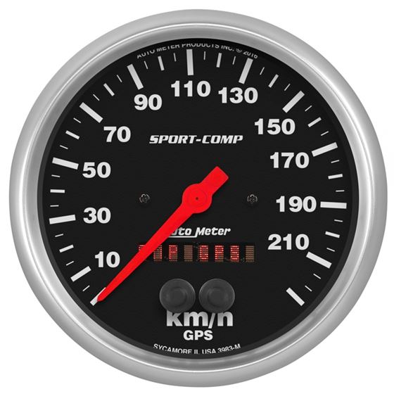 AutoMeter Sport-Comp GPS Speedometer 5in 225kmh(39
