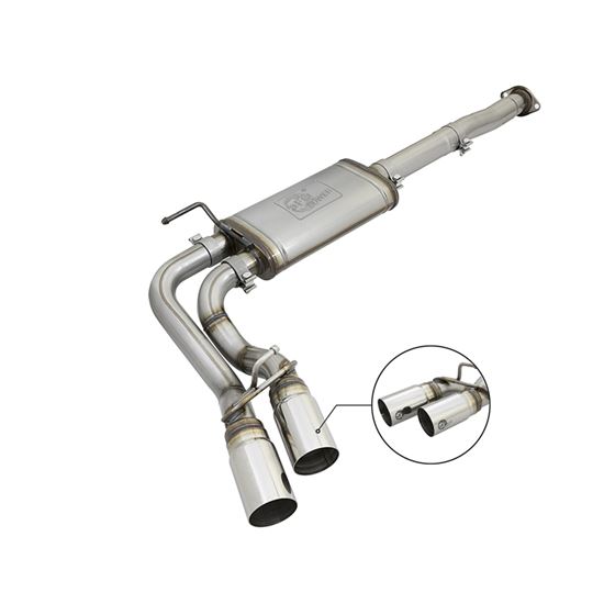 aFe Rebel Series 3 IN Cat-Back Exhaust System w/ D