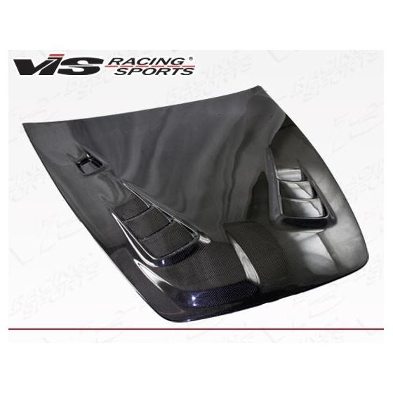 VIS Racing SP Style Black Carbon Fiber Hood