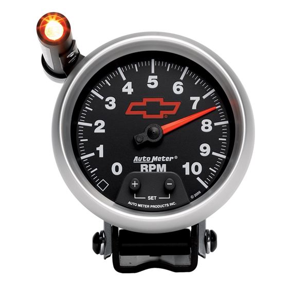AutoMeter GM Red Bowtie Black 3-3/4in 0-10000 RPM