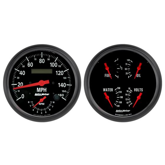 AutoMeter 5" QUAD GA 'n' TACH/ SPEEDO