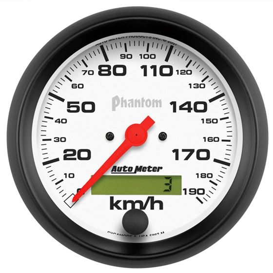 AutoMeter Phantom 3-3/8in 190 KM/H Speedometer Ele