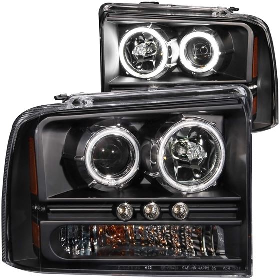 ANZO 2005-2007 Ford Excursion Projector Headlights
