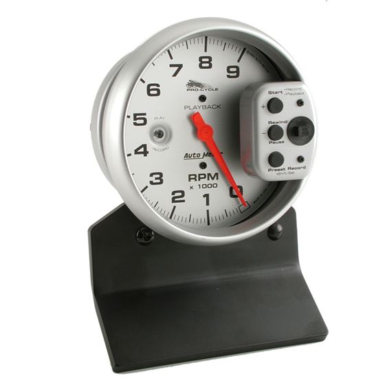 AutoMeter Pro-Cycle Gauge Tach 5in 9K Rpm Pedestal