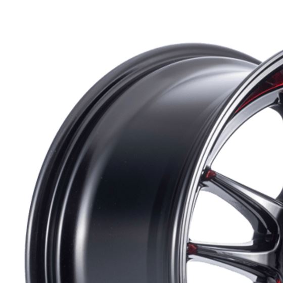 F1R F102 18x8.5 - Gloss Black/ Red Lip Wheel-3