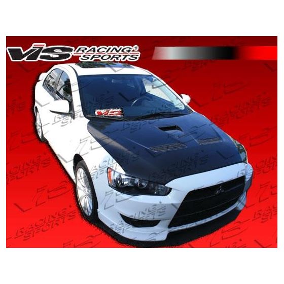 VIS Racing EVO 10 Style Black Carbon Fiber Hood-3