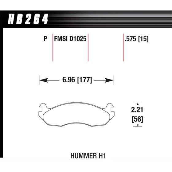 Hawk Performance Super Duty Brake Pads (HB264P.575