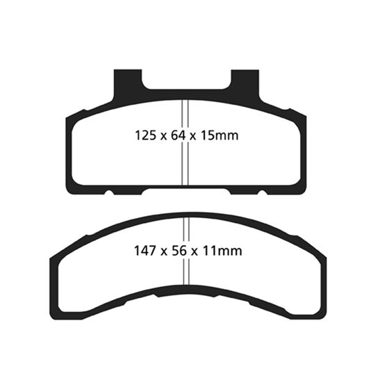 EBC Greenstuff 2000 Series Sport Brake Pads (DP-3