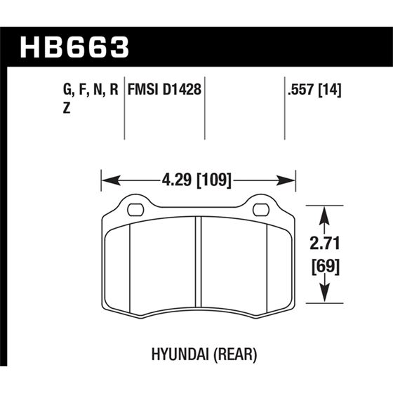 Hawk Performance HP Plus Brake Pads (HB663N.557)