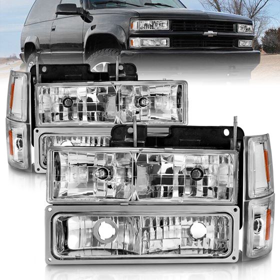 Anzo Crystal Headlight Set for 1995-1999 Chevrolet