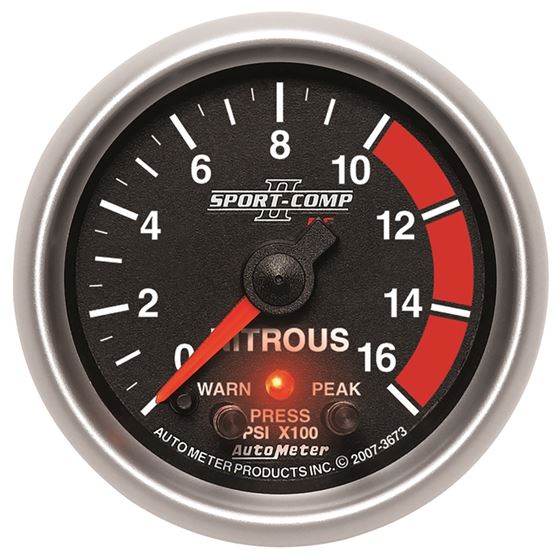 AutoMeter Sport-Comp II Pro Control 52mm 1600 PSI